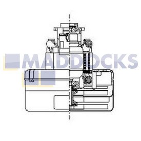 Genuine Original Ametek Lamb Produced 2 Stage Through Flow Motor 5.7", 120V 119402-11
