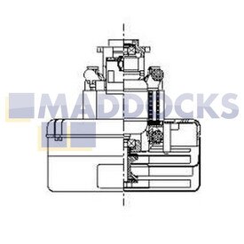 Genuine Original Ametek Lamb Produced 2 Stage Through Flow Motor 5.7", 240V 119403-11