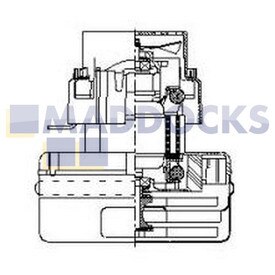 Genuine Original Ametek Lamb Produced 2 Stage Peripheral Bypass Motor 5.7", 120V 119414-02