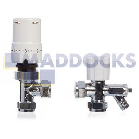 Universal Thermostatic Radiator Valve With Drain Off Lockshield