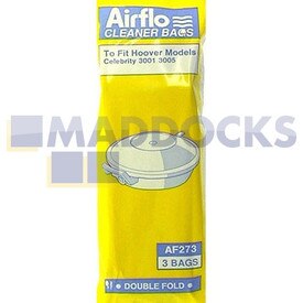 No Longer Available. Discontinued [Compatible for Airflo AF273 'Hoover Celebrity 3005' Paper Bags (Pack of 3)]