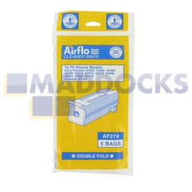 No Longer Available. Order 46-HV-03 [Compatible for Airflo AF274 'Hoover 4002 Freedom Early' Paper Bags (Pack of 5)]