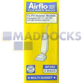 No Longer Available. Discontinued [Compatible for Airflo AF282 'Hoover 2128 Compact' Paper Bags (Pack of 5)]