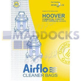 No Longer Available. Order 46-VB-286 [Compatible for Airflo AF285 'Hoover C2368 Canister' Paper Bags (Pack of 10)]