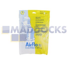 Sacs en papier compatibles avec Airflo AF286 ‘Hoover 7068 / Cleanfix S12’ (Paquet de 5)