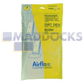 Sacs en papier compatibles avec Airflo AF290 ‘Hoover Turbopower 2/3’ (Paquet de 5)