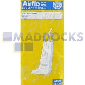Sacs en papier compatibles avec Airflo AF389 ‘Nilfisk GU350 / GU450 Upright’ (Paquet de 10)
