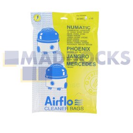 Sacs en papier compatibles avec séries Airflo AF390 ‘Numatic 200 / Henry 1B/C (Paquet de 10)
