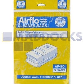 Sacs en papier compatibles avec Airflo AF460 ‘Philips 6222 / London (Paquet de 5)