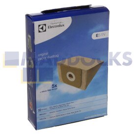 Kit de filtration et sacs d'aspirateur d'origine et authentique pour séries Electrolux Xio, The Boss, Mondo Plus (E51N)