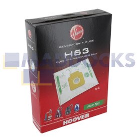 Sacs SMS anti-odeurs Pure HEPA d'origine et authentique pour séries Hoover Candy Freespace, Sprint (H63)