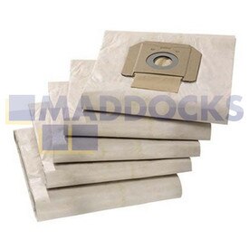 Sacs en papier d'origine et authentique pour séries Karcher NT65/2 ECO TC, NT72/2 ECO TC (Paquet de 5)