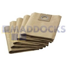 Genuine Original Karcher NT 27/1 + Advance Paper Filter Bags (Pack of 5)