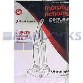 No Longer Available. Order 46-VB-816 [Genuine Original Morphy Richards Ecovac Ultralight Series Paper Bags (Pack of 5)]