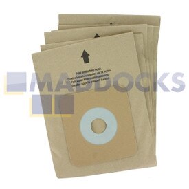 Sacs en papier pour modèle Nilfisk GU700A d'origine et authentique (Paquet de 6)