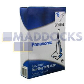 Sacs en papier Panasonic Type U-20E d'origine et authentique (Paquet de 5)