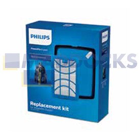 Genuine Original Philips PowerPro Expert Kit (Pack of 1 + 1 Filter, FC8003)