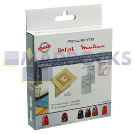 Véritable Original Rowenta Compacteo Ergo, City Space, Mini Space Sacs en Papier et Kit Filtre (Pack de 6+2)
