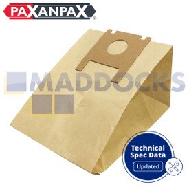 Sacs en papier compatibles VB080 ‘Rowenta Tonixo’ (Paquet de 5)