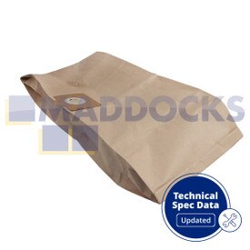 Sacs en papier compatibles avec séries VB156T Goblin Aquavac 620 Domestica ; Karcher K2001, K3011, NT; Electrolux Z555 ; Rowenta 'ZR80' Vorace, Enduro, Multicraft ; Soteco 15 l & 30 l (Paquet de 10)