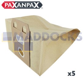 Sacs en papier compatibles avec séries VB180 ‘Electrolux 350 Series’ (Paquet de 5)