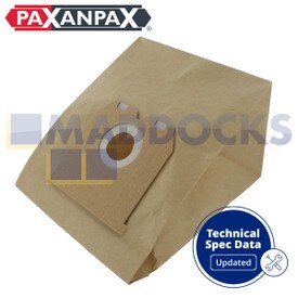 Sacs poussière en papier compatibles VB186 ‘Electrolux Lite Series’ (Paquet de 5)
