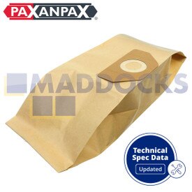Sacs en papier compatibles VB198 ‘Electrolux Masterlux Z76’ (Paquet de 5)