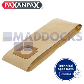 Sacs en papier compatibles avec VB290 ‘Hoover Turbopower 2/3’ (Paquet de 5)