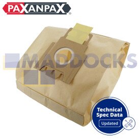 Sacs poussière en papier compatibles avec VB292 ‘Hoover Purepower Series’ (Paquet de 5)