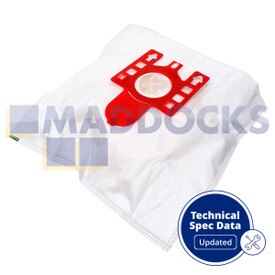 Kit de filtration et sacs SMS compatible avec modèles VB375H20 Miele FJM & H (Paquet de 20)