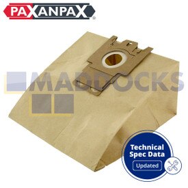 Sacs poussière en papier compatibles VB375 Miele 'Type FJM' (Paquet de 5)
