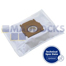 Sacs en papier compatibles VB382 ‘Moulinex Powerclean’ (Paquet de 5)