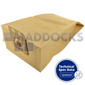 Sacs en papier compatibles avec séries VB386 Nilfisk Family CDF2000, Business 3000 (Paquet de 10)