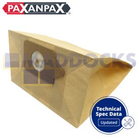 Sacs en papier compatibles avec séries VB394 ‘Numatic 350 2B’ (Paquet de 5)