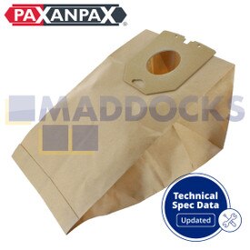 Sacs poussière en papier compatibles avec VB463 ‘Philips T520’ Turbo (Paquet de 5)