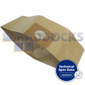 Compatible VB468T pour Premiere Mini 175, DVU140 ; Sacs en papier Truvox Valet Contract V6, V9, V10 Series (Paquet de 10)