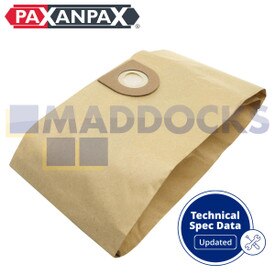 Sacs en papier compatibles avec VB483 ‘Vax 2000 Canister’ (Paquet de 5)