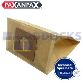 Sacs en papier compatibles avec séries VB805 LG V3300, Tesco VC108 (Paquet de 5)