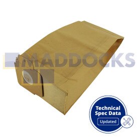 Sacs poussière en papier compatibles avec séries VB821T Karcher CV30, CV38, CV48 (Paquet de 10)