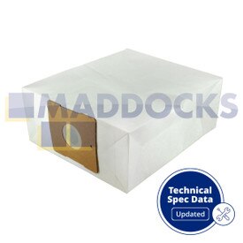 Sacs en papier VB834 Truvox VTV Valet Tub pour aspirateur (paquet de 10 pièces)