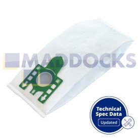 Jeu de filtres et sacs SMS compatible pour avec les modèles Miele Hyclean 3D U (5+2 pcs)