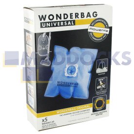 Sacs SMS 6L Wonderbag Classic d'origine et authentique universel à micro-fibres pour aspirateur (Paquet de 5)
