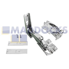 Charnières de porte gauche inférieure/droite supérieure multi-modèles multi-modèles fabriqué par Hettich compatible avec Bosch, Neff, Siemens (3702 5.0 / 3703 5.0 et 3306 5.0 / 3307 5.0)