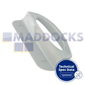 Poignée de porte de réfrigérateur en plastique blanc multi-modèles compatible avec les modèles AEG, Brandt, Electrolux, Frigidaire, Tricity Bendix, Zanker, Zanussi