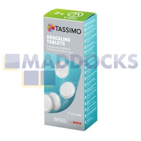 Comprimés de détartrage BSH TCZ6004 d'origine et authentique comprenant comprimés Tassimo (4 x tablettes par sachet = 2 x traitements de détartrage)