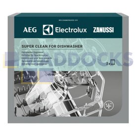 Véritable Original Electrolux M3DCP200 Super Clean Dégraissant pour lave-vaisselle (Pack de 2)
