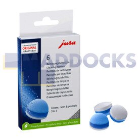 Tablettes de nettoyage d'origine Jura 3 phases 3 en 1 pour machine à café (lot de 6)