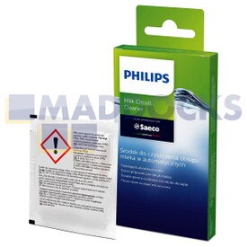 Machine à expresso, Lait, Nettoyeur de circuit, Sachet authentique et d’origine Philips (CA6705/10)