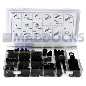 Kit d'assortiment d'écrous et boulons Rolson d'origine et authentique (180 pièces)