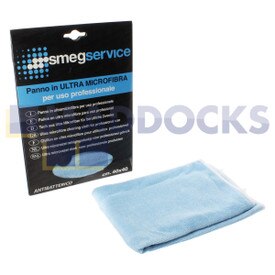 Chiffon de nettoyage ultra-microfibre antibactérien pour usage professionnel Smeg, authentique et d’origine (400 mm x 400 mm)